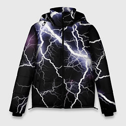 Куртка зимняя мужская Молния, цвет: 3D-черный