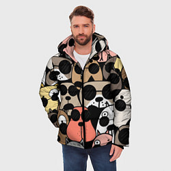Куртка зимняя мужская Серьезные псы, цвет: 3D-черный — фото 2