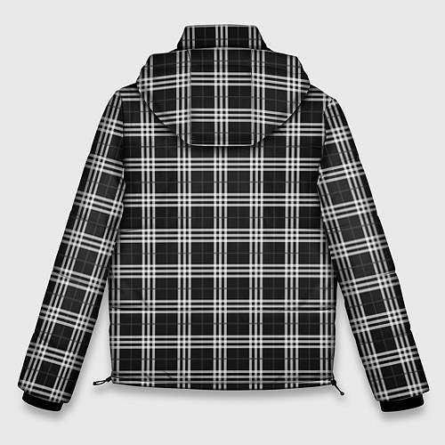 Мужская зимняя куртка Шотландка / 3D-Черный – фото 2