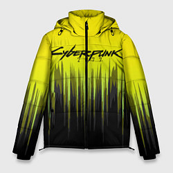Куртка зимняя мужская CYBERPUNK 2077, цвет: 3D-черный