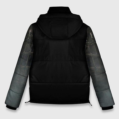 Мужская зимняя куртка Bloodborne / 3D-Черный – фото 2