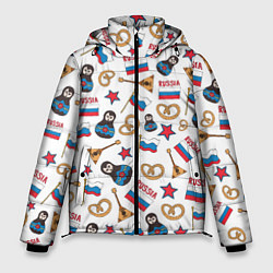 Куртка зимняя мужская РОССИЯ УЗОР, цвет: 3D-светло-серый