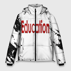 Куртка зимняя мужская SEX EDUCATION, цвет: 3D-черный