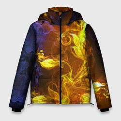 Куртка зимняя мужская Огненный цветок, цвет: 3D-черный