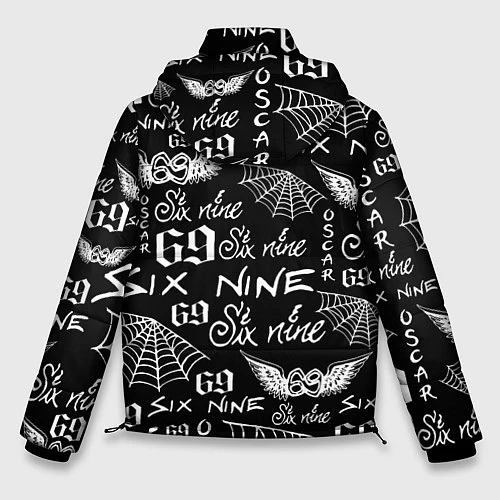 Мужская зимняя куртка 6IX9INE ТАТУИРОВКИ / 3D-Черный – фото 2