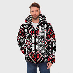 Куртка зимняя мужская Лес мой храм, цвет: 3D-черный — фото 2