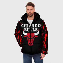 Куртка зимняя мужская CHICAGO BULLS, цвет: 3D-черный — фото 2