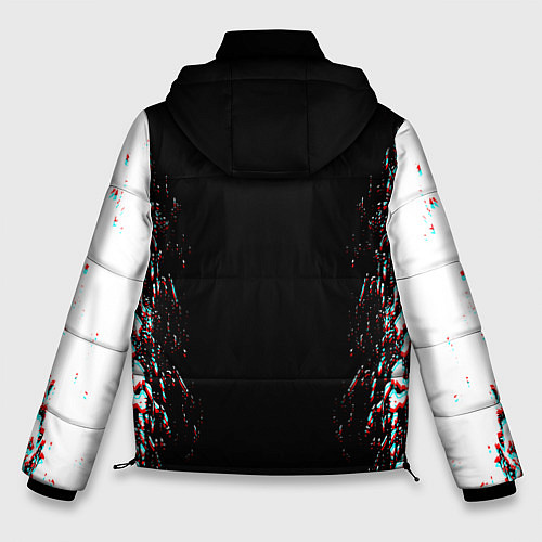 Мужская зимняя куртка CYBERPUNK 2077 SAMURAI GLITCH / 3D-Черный – фото 2