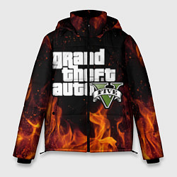 Куртка зимняя мужская GTA 5, цвет: 3D-красный
