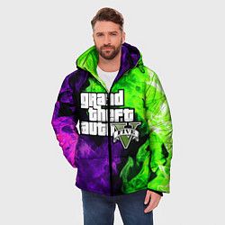 Куртка зимняя мужская GTA 5, цвет: 3D-черный — фото 2