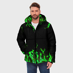 Куртка зимняя мужская GREEN FIRE ОГОНЬ, цвет: 3D-черный — фото 2