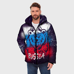 Куртка зимняя мужская Russia Bear, цвет: 3D-светло-серый — фото 2