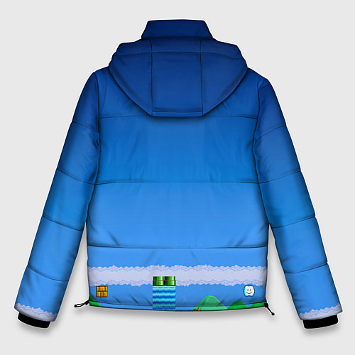 Мужская зимняя куртка Minecraft / 3D-Черный – фото 2