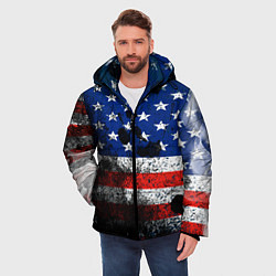 Куртка зимняя мужская США, цвет: 3D-красный — фото 2
