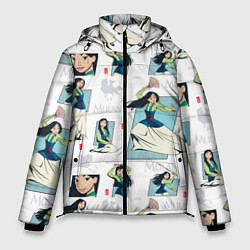 Куртка зимняя мужская Mulan Pattern, цвет: 3D-черный