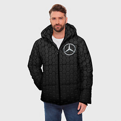 Куртка зимняя мужская MERCEDES-BENZ AMG, цвет: 3D-светло-серый — фото 2
