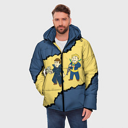 Куртка зимняя мужская Fallout New Vegas Boys, цвет: 3D-черный — фото 2