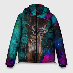 Куртка зимняя мужская Сказочный Котик, цвет: 3D-красный