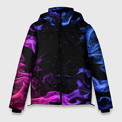 Куртка зимняя мужская ОГОНЬ НЕОН, цвет: 3D-светло-серый