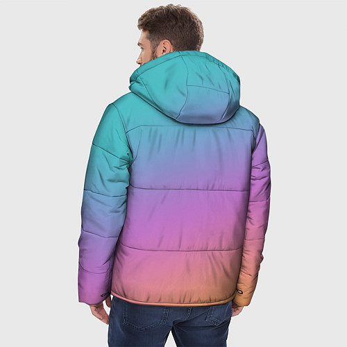 Мужская зимняя куртка Градиент / 3D-Светло-серый – фото 4