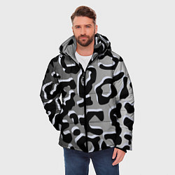 Куртка зимняя мужская Print, цвет: 3D-черный — фото 2