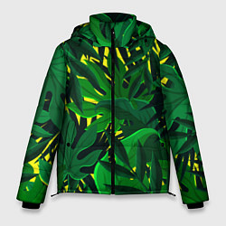 Куртка зимняя мужская В джунглях, цвет: 3D-черный