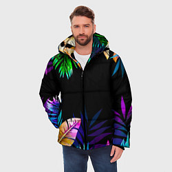 Куртка зимняя мужская Тропическая Ночь, цвет: 3D-светло-серый — фото 2
