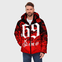Куртка зимняя мужская 6ix9ine, цвет: 3D-красный — фото 2