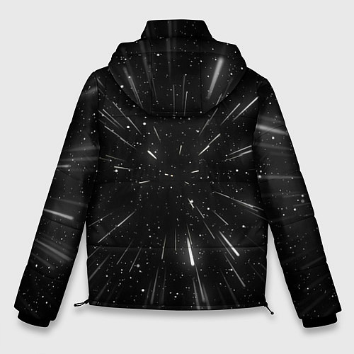 Мужская зимняя куртка 3D, Космос / 3D-Черный – фото 2