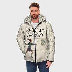 Куртка зимняя мужская The umbrella academy, цвет: 3D-черный — фото 2