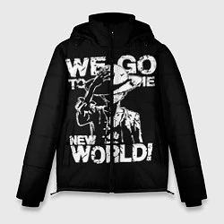 Куртка зимняя мужская WE GO TO THE NEW WORLD!, цвет: 3D-черный