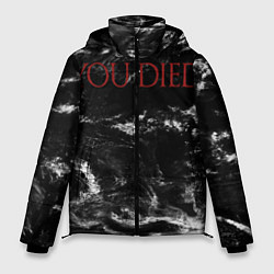 Куртка зимняя мужская YOU DIED, цвет: 3D-черный