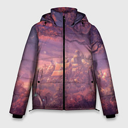 Куртка зимняя мужская Fantasy Forest, цвет: 3D-черный