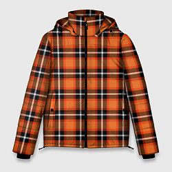 Куртка зимняя мужская Шотландская клетка, цвет: 3D-светло-серый