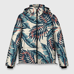 Куртка зимняя мужская Тихие тропики, цвет: 3D-черный