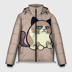 Куртка зимняя мужская Великий Grumpy Cat, цвет: 3D-черный
