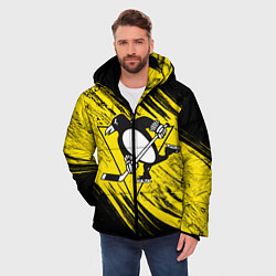 Куртка зимняя мужская Pittsburgh Penguins Sport, цвет: 3D-красный — фото 2