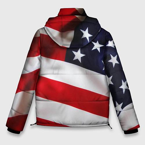Мужская зимняя куртка США USA / 3D-Черный – фото 2