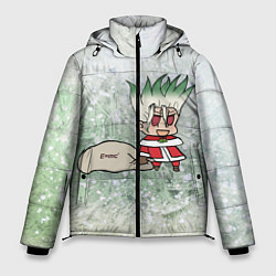 Куртка зимняя мужская Доктор Стоун новогодний, цвет: 3D-светло-серый