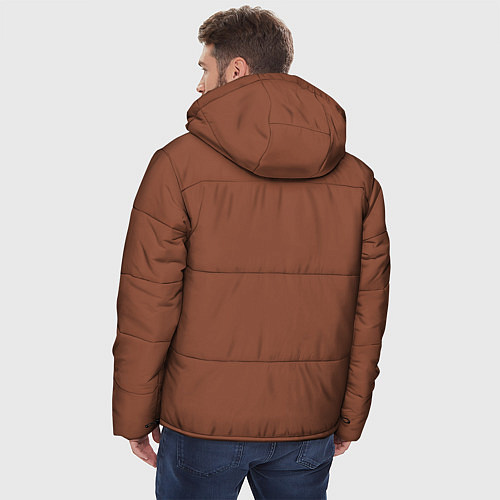 Мужская зимняя куртка Симметричный узор / 3D-Светло-серый – фото 4