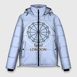 Куртка зимняя мужская Лондон London Eye, цвет: 3D-красный