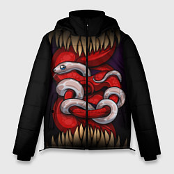 Куртка зимняя мужская Monster and snake, цвет: 3D-красный