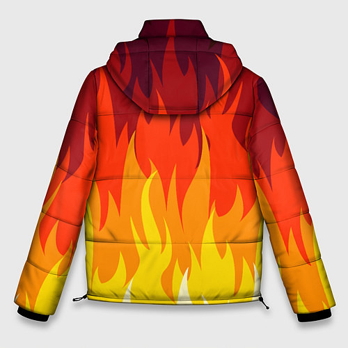 Мужская зимняя куртка Among Us Fire Z / 3D-Красный – фото 2