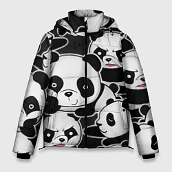 Мужская зимняя куртка Смешные панды