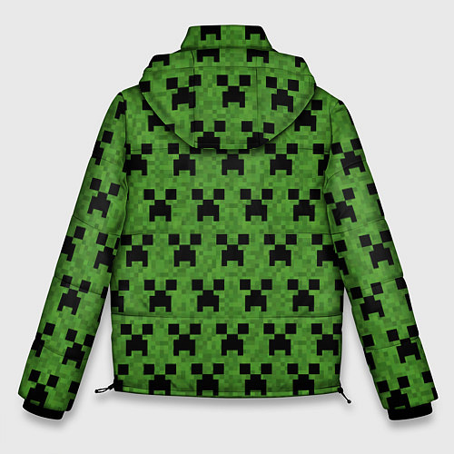 Мужская зимняя куртка Minecraft / 3D-Черный – фото 2