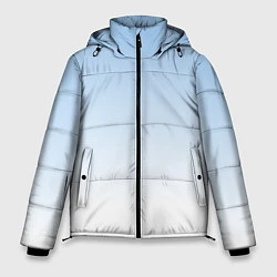 Куртка зимняя мужская Небесно-голубой градиент, цвет: 3D-черный