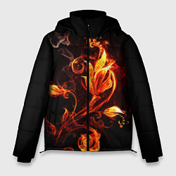 Мужская зимняя куртка Огненный цветок