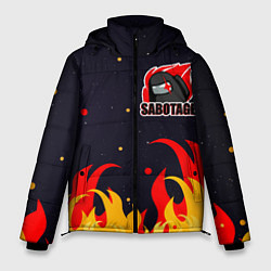 Куртка зимняя мужская Among Us Sabotage, цвет: 3D-черный