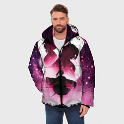 Куртка зимняя мужская Столп Бабочки, цвет: 3D-красный — фото 2