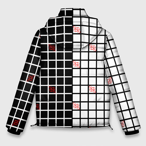 Мужская зимняя куртка Разносторонняя сетка Fumrre / 3D-Черный – фото 2